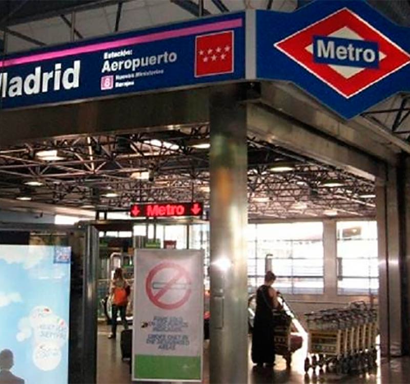 Metro at Madrid - Barajas Airport